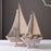 Crofta Wood Sail Boat Photo Props Miniature Sailing Boat for Countertop Office Home 28cmx15.5cmx4cm