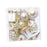 Crofta 16 Pieces Christmas Hanging Decorations Indoor for Farmhouse Bedroom Holiday Champagne