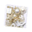 Crofta 16 Pieces Christmas Hanging Decorations Indoor for Farmhouse Bedroom Holiday Champagne