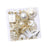 Crofta 16 Pieces Christmas Hanging Decorations Indoor for Farmhouse Bedroom Holiday Champagne