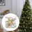 Crofta 16 Pieces Christmas Hanging Decorations Indoor for Farmhouse Bedroom Holiday Champagne