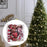 Crofta 16 Pieces Christmas Hanging Decorations Indoor for Farmhouse Bedroom Holiday Dark Red