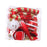 Crofta 16 Pieces Christmas Hanging Decorations Indoor for Farmhouse Bedroom Holiday Red