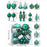 Crofta 16 Pieces Christmas Hanging Decorations Indoor for Farmhouse Bedroom Holiday Dark Green