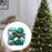 Crofta 16 Pieces Christmas Hanging Decorations Indoor for Farmhouse Bedroom Holiday Dark Green