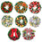 Crofta Xmas Wreath Door Christmas Ball Ornament Window Artificial Christmas Wreath Style A