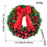 Crofta Xmas Wreath Door Christmas Ball Ornament Window Artificial Christmas Wreath Style C