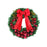 Crofta Xmas Wreath Door Christmas Ball Ornament Window Artificial Christmas Wreath Style C