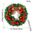 Crofta Xmas Wreath Door Christmas Ball Ornament Window Artificial Christmas Wreath Style F