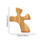 Crofta Wood Prayer Cross Memorial Comfort Holding Comfort Handheld Clinging Cross