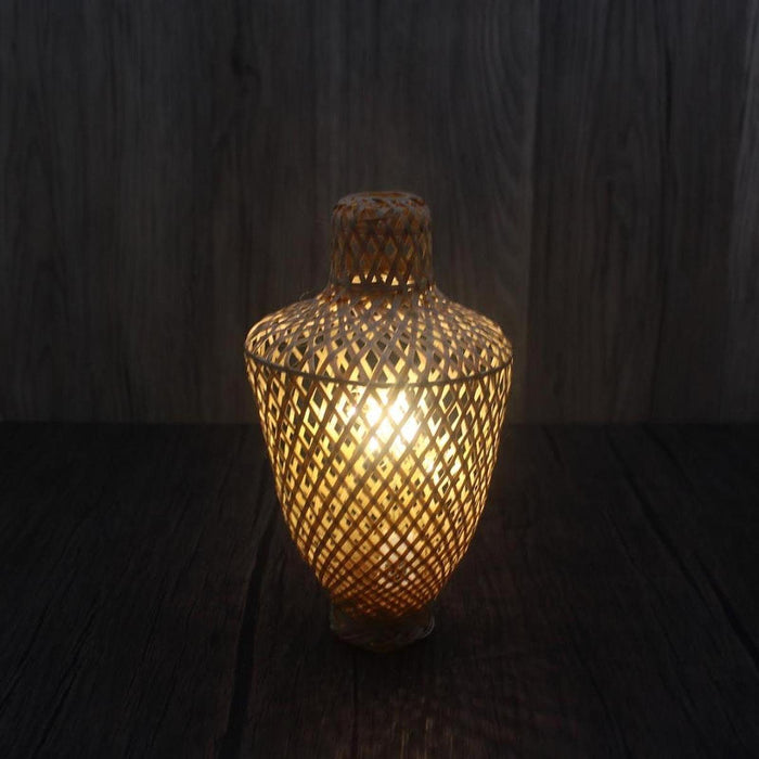 Crofta Woven Lampshade Lamp Cover Shade Housewarming Lantern Home Bamboo Lamp Shade