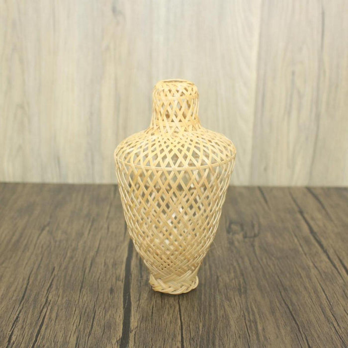 Crofta Woven Lampshade Lamp Cover Shade Housewarming Lantern Home Bamboo Lamp Shade