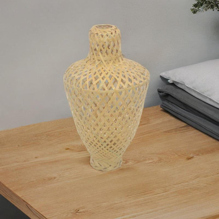 Crofta Woven Lampshade Lamp Cover Shade Housewarming Lantern Home Bamboo Lamp Shade