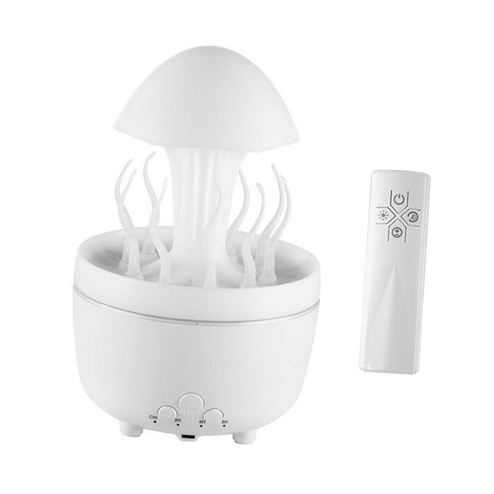 Crofta Small Humidifier US Plug with Changing Colors for Room Farmhouse Yoga White