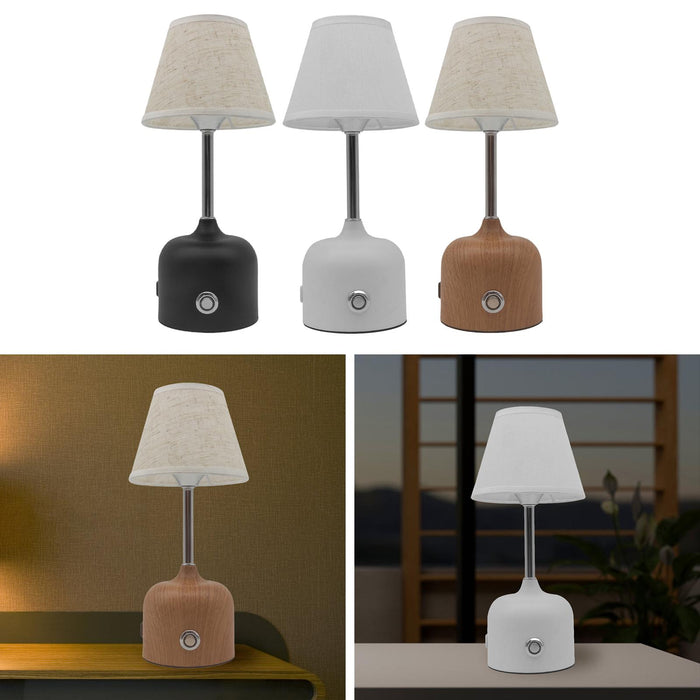 Crofta Touch Table Lamp Home Decoration Practical Bedside Lamp for Hotel Bar Office Black Base