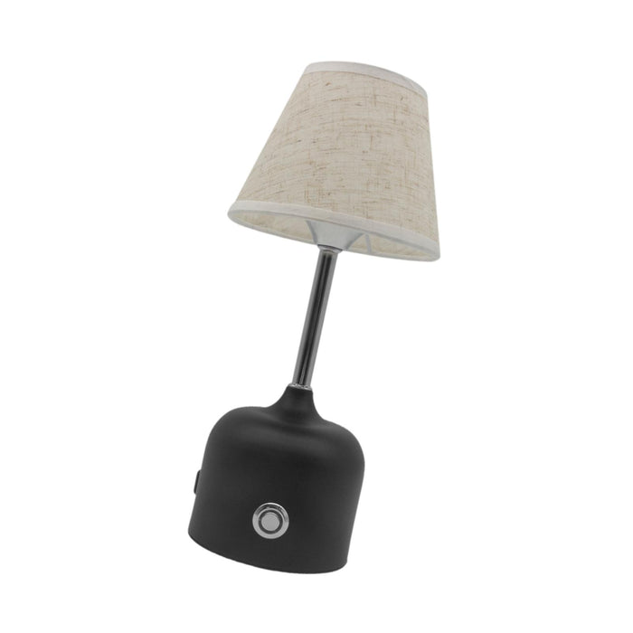 Crofta Touch Table Lamp Home Decoration Practical Bedside Lamp for Hotel Bar Office Black Base