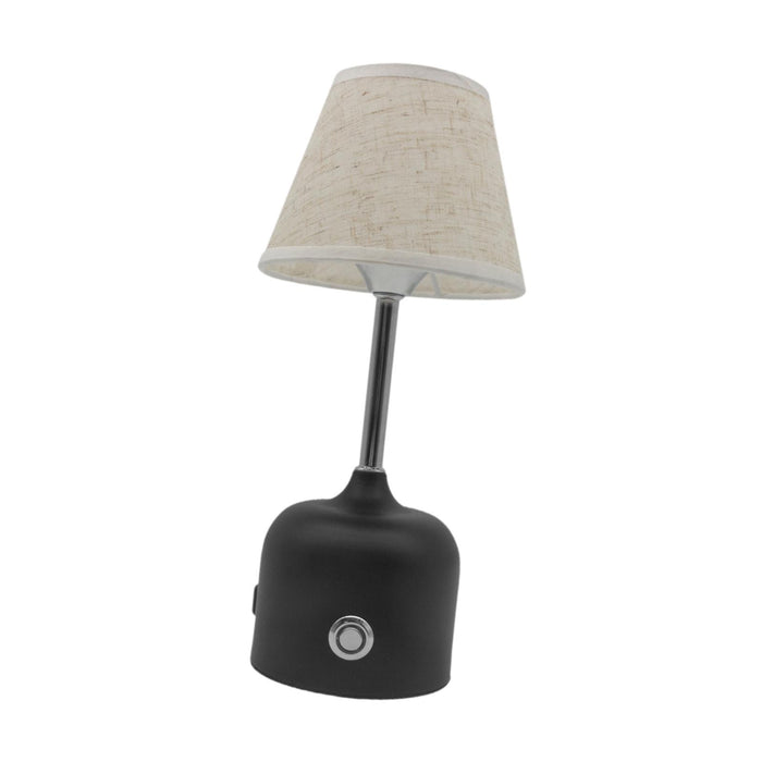 Crofta Touch Table Lamp Home Decoration Practical Bedside Lamp for Hotel Bar Office Black Base