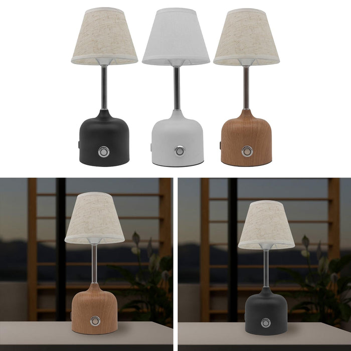 Crofta Touch Table Lamp Home Decoration Practical Bedside Lamp for Hotel Bar Office Black Base