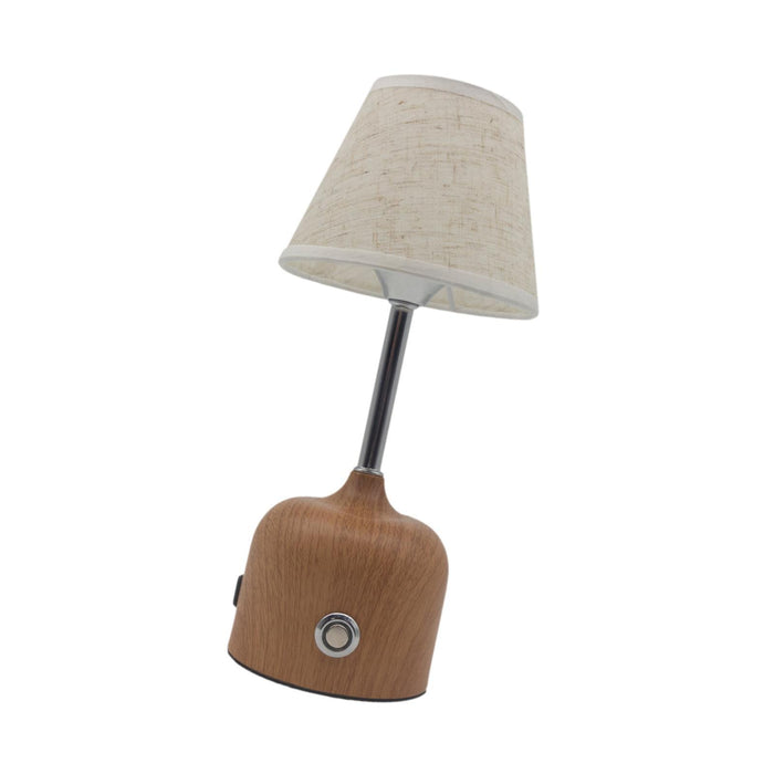 Crofta Touch Table Lamp Home Decoration Practical Bedside Lamp for Hotel Bar Office Brown Base