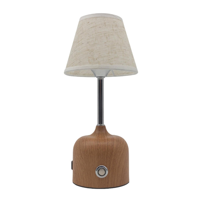 Crofta Touch Table Lamp Home Decoration Practical Bedside Lamp for Hotel Bar Office Brown Base