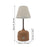 Crofta Touch Table Lamp Home Decoration Practical Bedside Lamp for Hotel Bar Office Brown Base