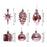 Crofta 12Pcs Christmas Ball Ornaments Baubles for Birthday Anniversary Thanksgiving