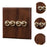 Crofta Wooden Lighting Switch Plate Premium Outlet Panel for Hotel Kitchen Room Four Levers