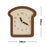 Crofta Wooden Bread Shaped Wall Clock with Pendulum Wall Decor Ornament for Bedroom