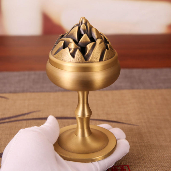 Crofta Ornament Table Centerpiece Mediation Incense Burner for Yoga Living Room SPA