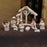 Crofta 12 Pieces Holy Family Figurines Figure Crafts Resin for Holiday Table Cabinet white