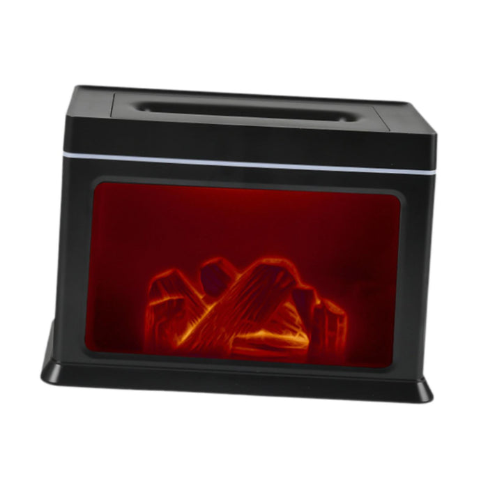 Crofta Fireplace Humidifier 5V2A with Simulated Flame for Living Room Indoor Office