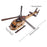 Crofta Wooden Helicopter Model 3D Helicopter Decoration for Room Kitchen Countertop Style A