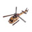 Crofta Wooden Helicopter Model 3D Helicopter Decoration for Room Kitchen Countertop Style A