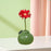 Crofta Flower Vase Orange Shape Desktop Ornament Bud Vase for Entryway Office Shelf Green