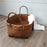 Crofta Woven Storage Box Organizer Bin Cabinet Key Organizing Clothes Rattan Basket Orange