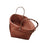 Crofta Woven Storage Box Organizer Bin Cabinet Key Organizing Clothes Rattan Basket Coffee