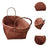 Crofta Woven Storage Box Organizer Bin Cabinet Key Organizing Clothes Rattan Basket Coffee