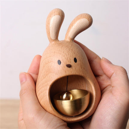 Crofta Wood Doorbell Ornament Birthday Gift Doorbell Pendant for Business Door Shop Light Wood