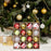 Crofta 16Pcs Christmas Tree Ball Ornaments 2.36inch for Birthday Decorating Holiday red green