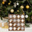 Crofta 16Pcs Christmas Tree Ball Ornaments 2.36inch for Birthday Decorating Holiday champagne gold