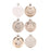 Crofta 16Pcs Christmas Tree Ball Ornaments 2.36inch for Birthday Decorating Holiday champagne gold