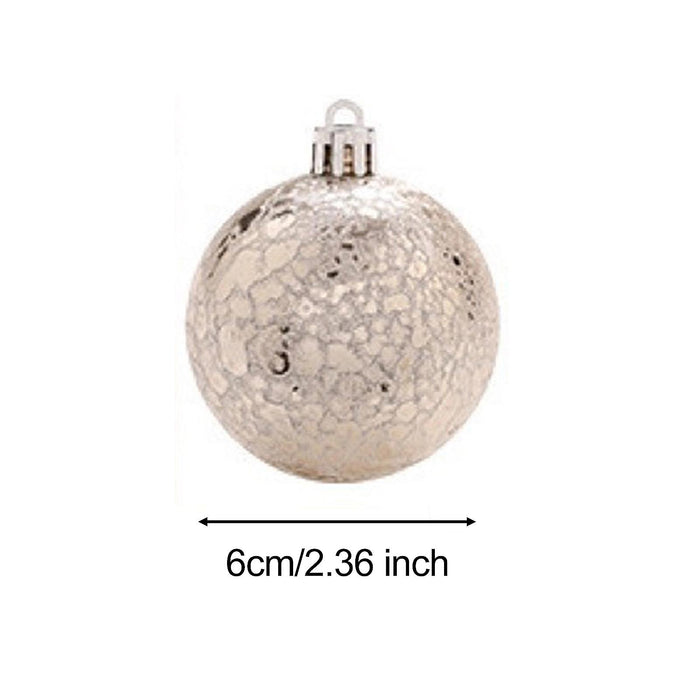 Crofta 16Pcs Christmas Tree Ball Ornaments 2.36inch for Birthday Decorating Holiday champagne gold