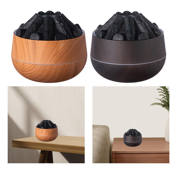 Crofta Essential Oil Diffuser Cars Bedroom Indoor Housewarming Hotel Air Humidifier Wood