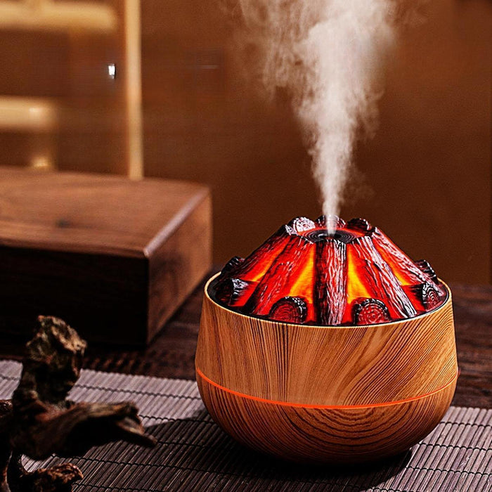 Crofta Essential Oil Diffuser Cars Bedroom Indoor Housewarming Hotel Air Humidifier Wood