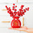 Crofta Flower Vase Ornament Decor Desktop Statue for Dining Table Living Room Hotel 9cmx9.5cm