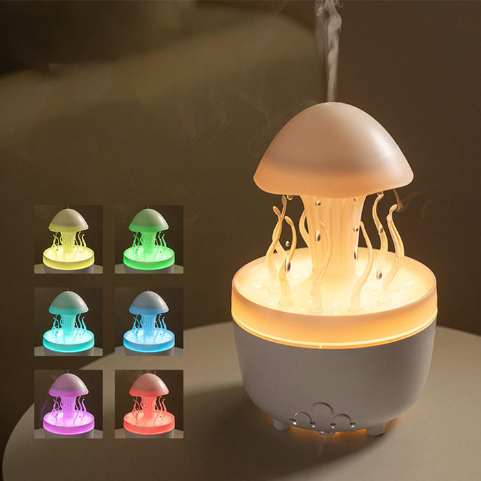 Crofta White 2 in 1 Air Humidifier Essential Oil Diffuser US 110V for Bedroom Quiet