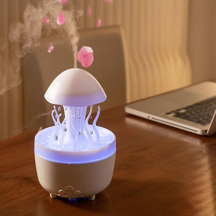 Crofta White 2 in 1 Air Humidifier Essential Oil Diffuser US 110V for Bedroom Quiet