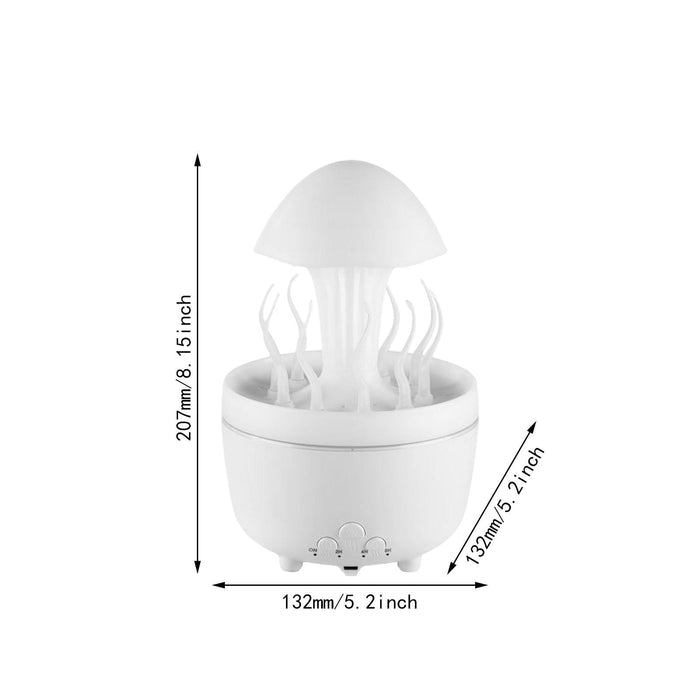 Crofta Essential Oil Diffuser 300ml Rain Drop Air Humidifier for Fireplace Yoga Spa