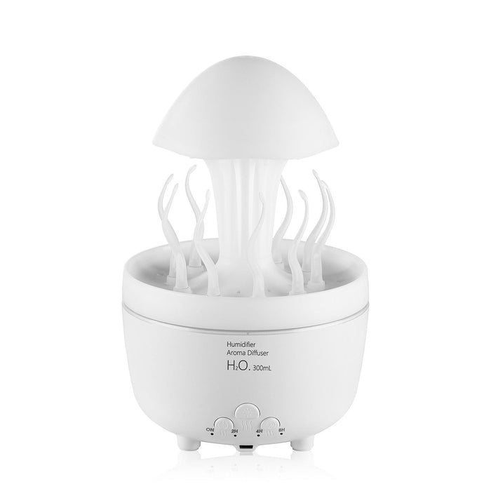 Crofta Essential Oil Diffuser 300ml Rain Drop Air Humidifier for Fireplace Yoga Spa