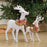 Crofta Xmas Sculpture Gift Christmas Elk Statue for Living Room Indoor Shelf Lying Elk